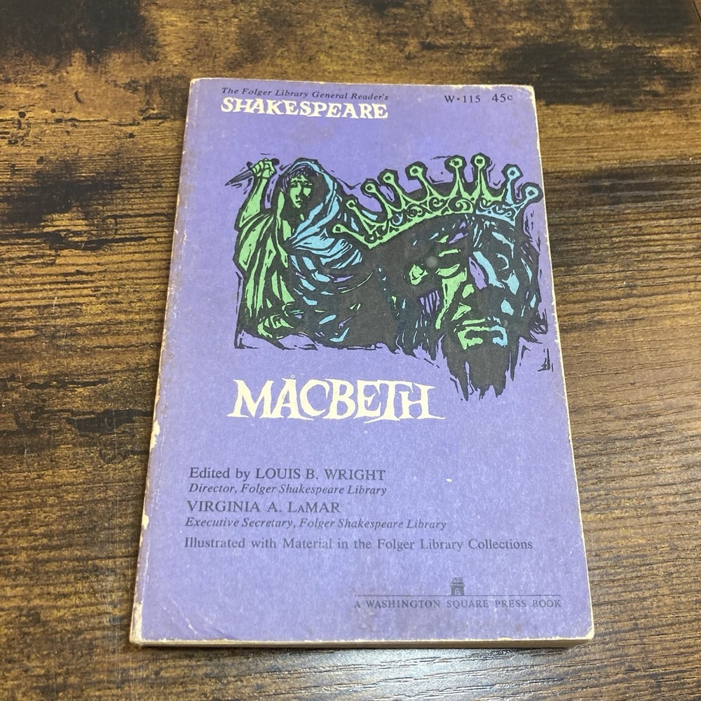 MACBETH Shakespeare Washington Square Press Edition 1962 4th Print Paperback VTG